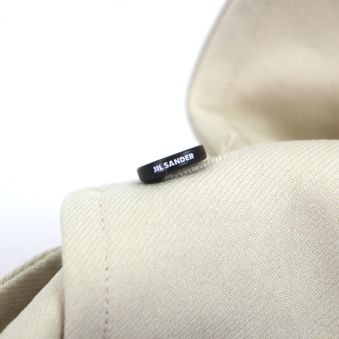 Excellent JIL SANDER Long sleeve shirt beige polyester mens 37 JSMR743339