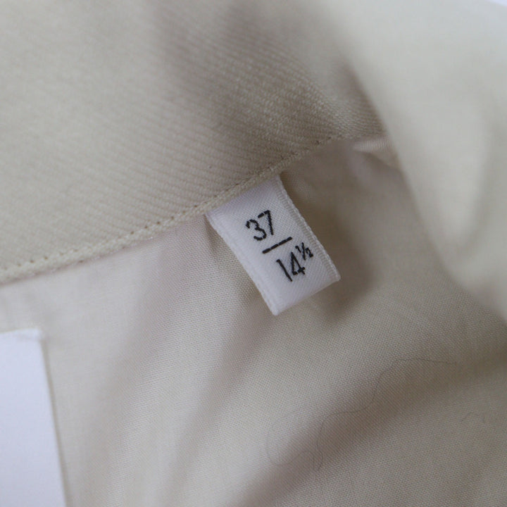 Excellent JIL SANDER Long sleeve shirt beige polyester mens 37 JSMR743339