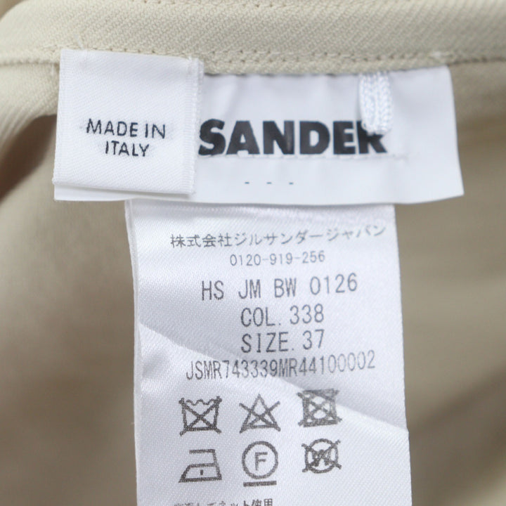 Excellent JIL SANDER Long sleeve shirt beige polyester mens 37 JSMR743339