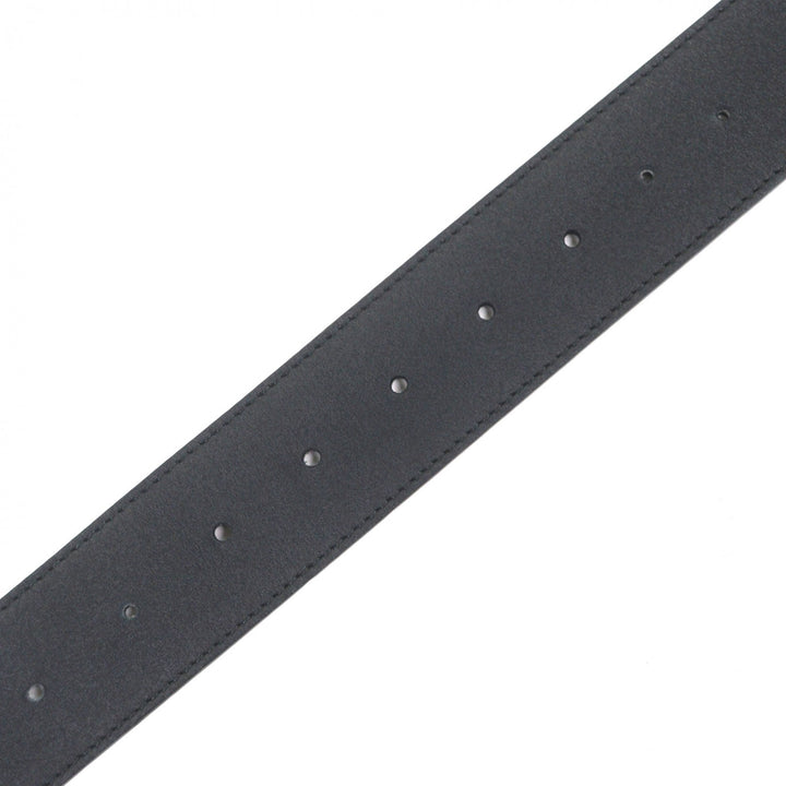 Great GUCCI belt Double G Wide Belt GG Marmont buckle black leather mens 400593