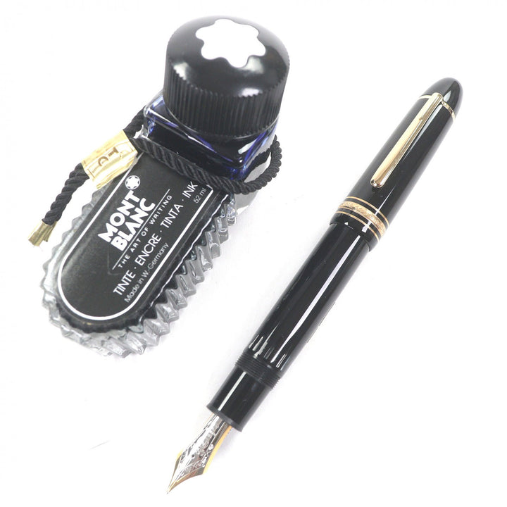 Pristine MONTBLANC fountain pen Meisterstück 149 Cap type black 18K mens