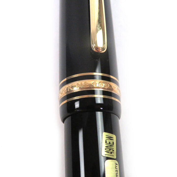 Pristine MONTBLANC fountain pen Meisterstück 149 Cap type black 18K mens