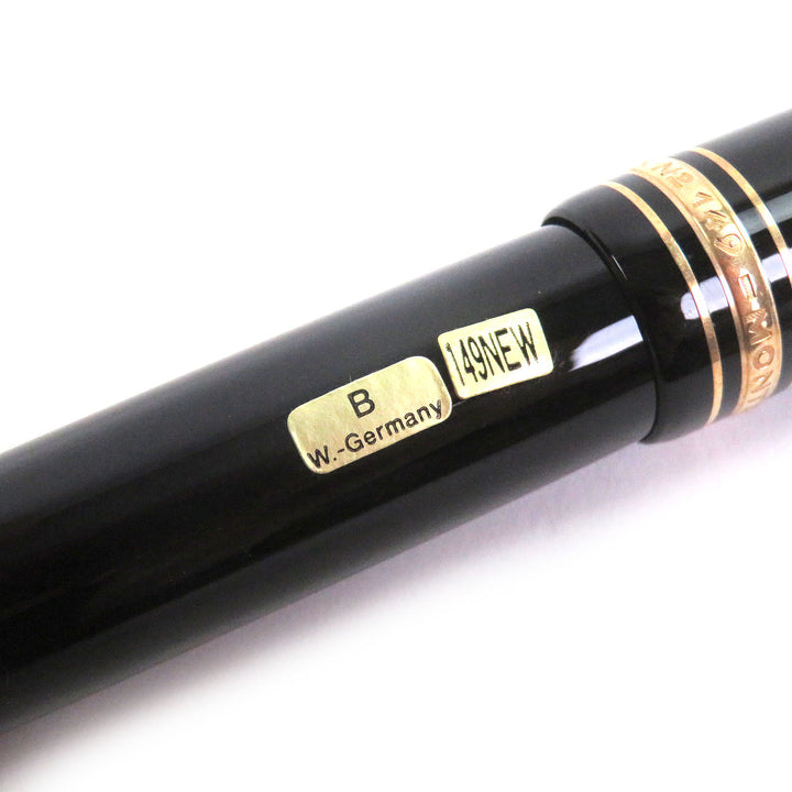Pristine MONTBLANC fountain pen Meisterstück 149 Cap type black 18K mens