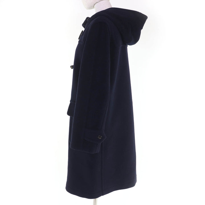 Great OLD ENGLAND Duffel coat Joshua Ellis fabric Navy wool 36 570-50505011