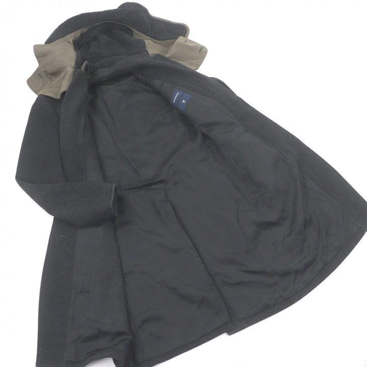 Great MIHARA YASUHIRO coat Hooded designer coat Charcoal gray hair