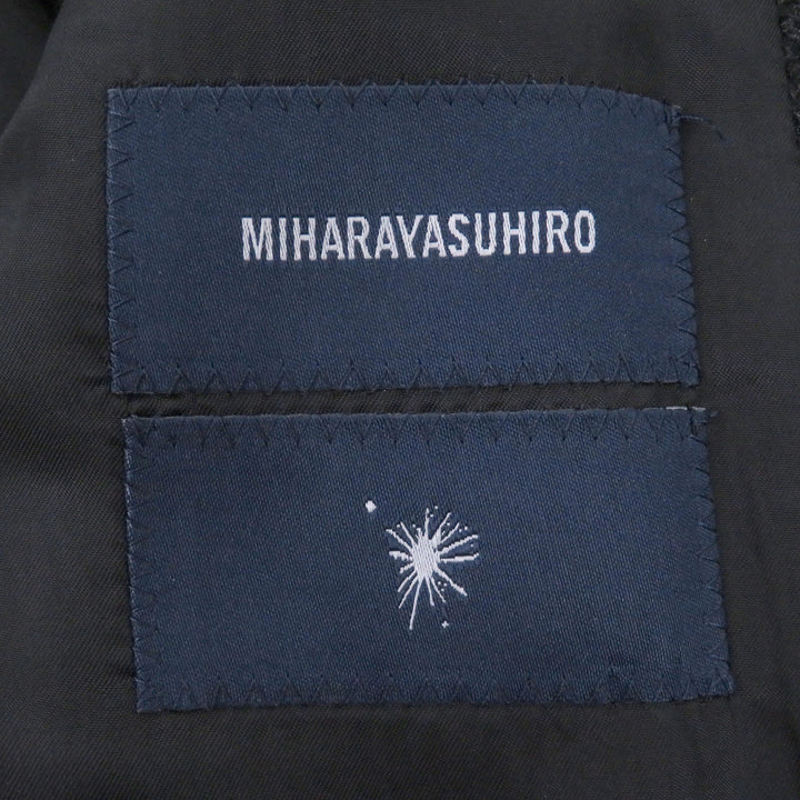 Great MIHARA YASUHIRO coat Hooded designer coat Charcoal gray hair
