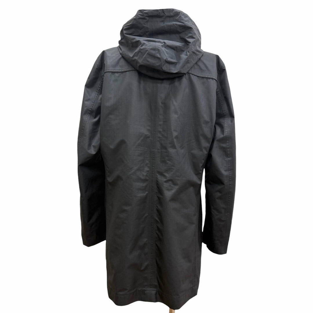 Great HUGO BOSS coat GORE-TEX Herringbone Hooded black polyester mens 50