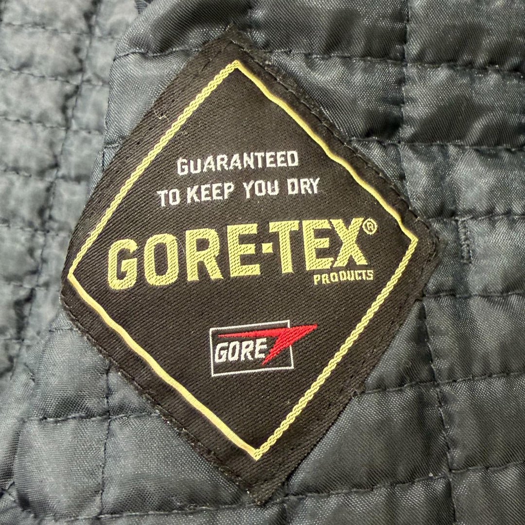 Great HUGO BOSS coat GORE-TEX Herringbone Hooded black polyester mens 50