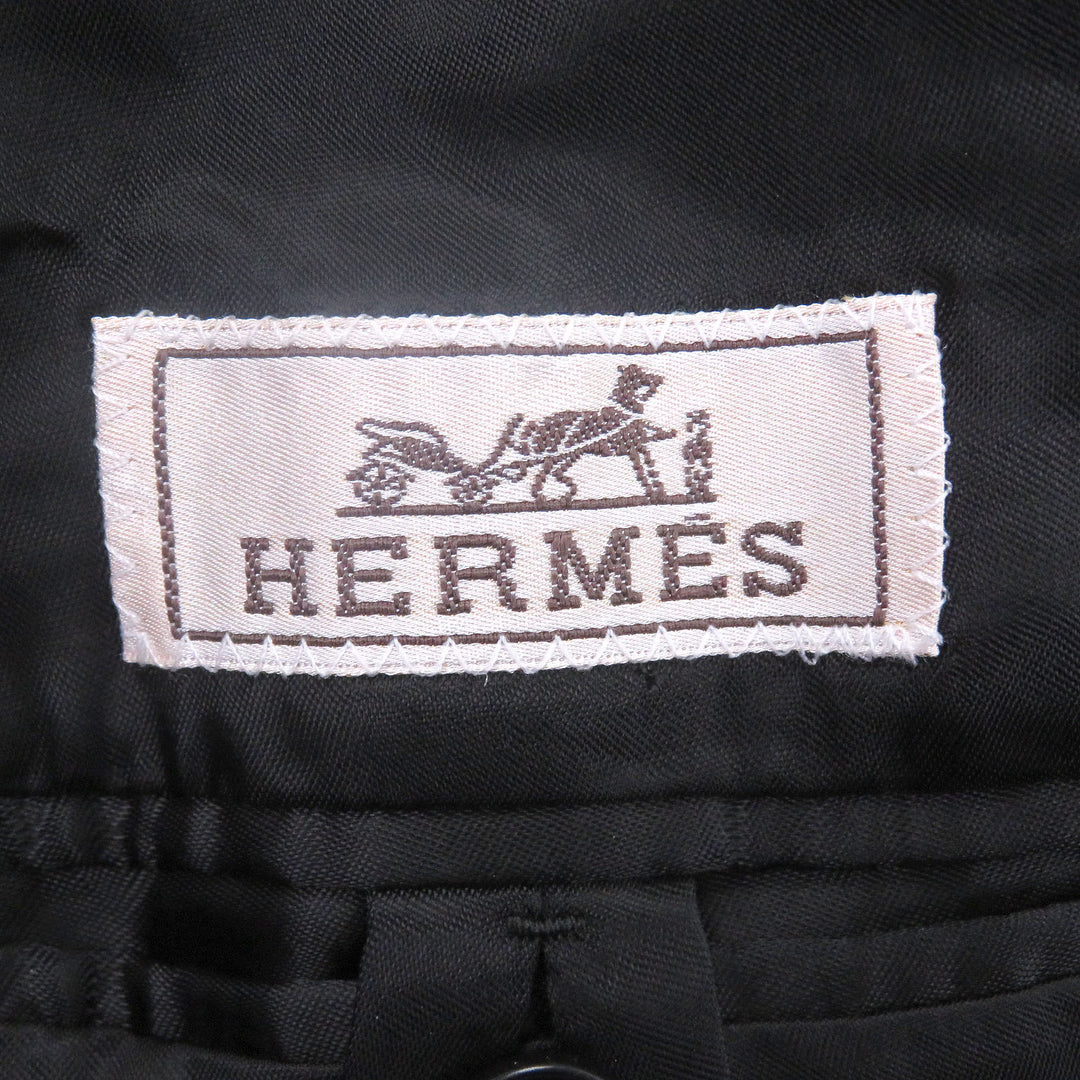 Excellent HERMES Chester coat Fly front