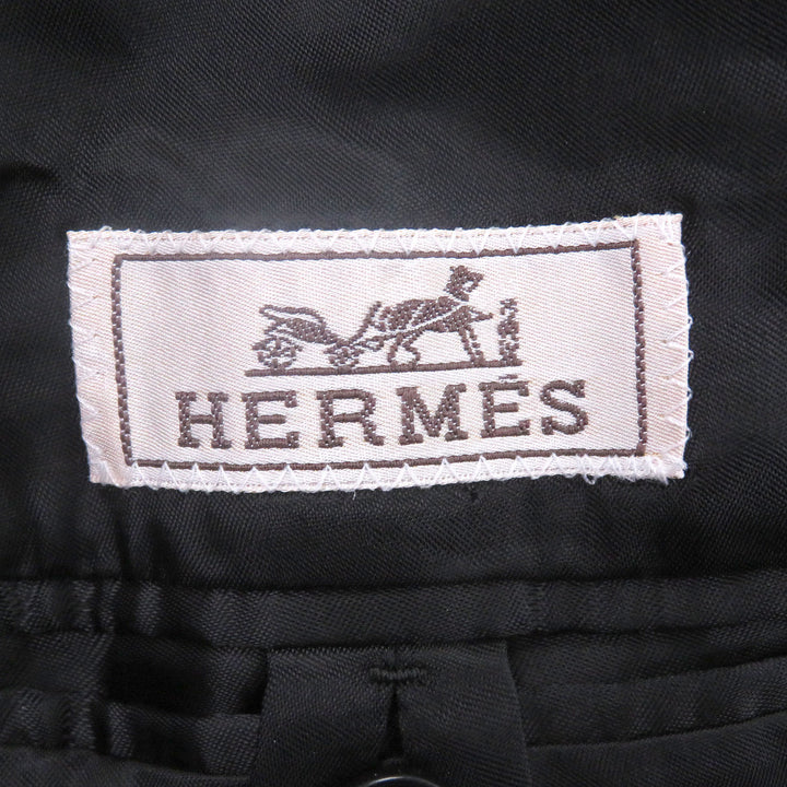 Excellent HERMES Chester coat Fly front