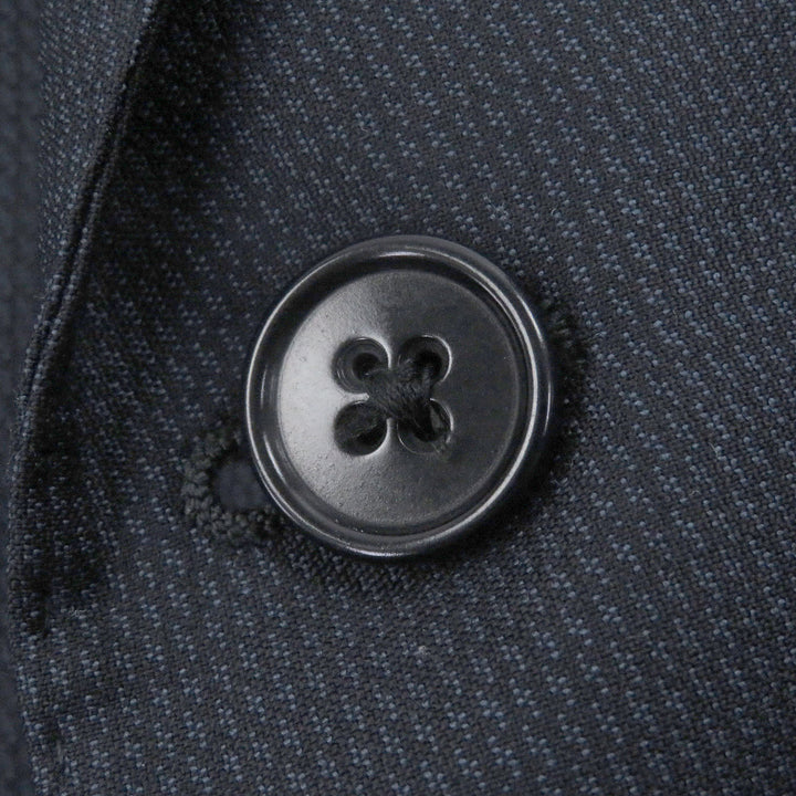 Great EMPORIO ARMANI suit Black Tag M LINE Single Navy Virgin wool mens 48