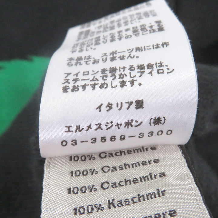 Excellent HERMES hoodie Chess and Shadow Horse print knit pullover
