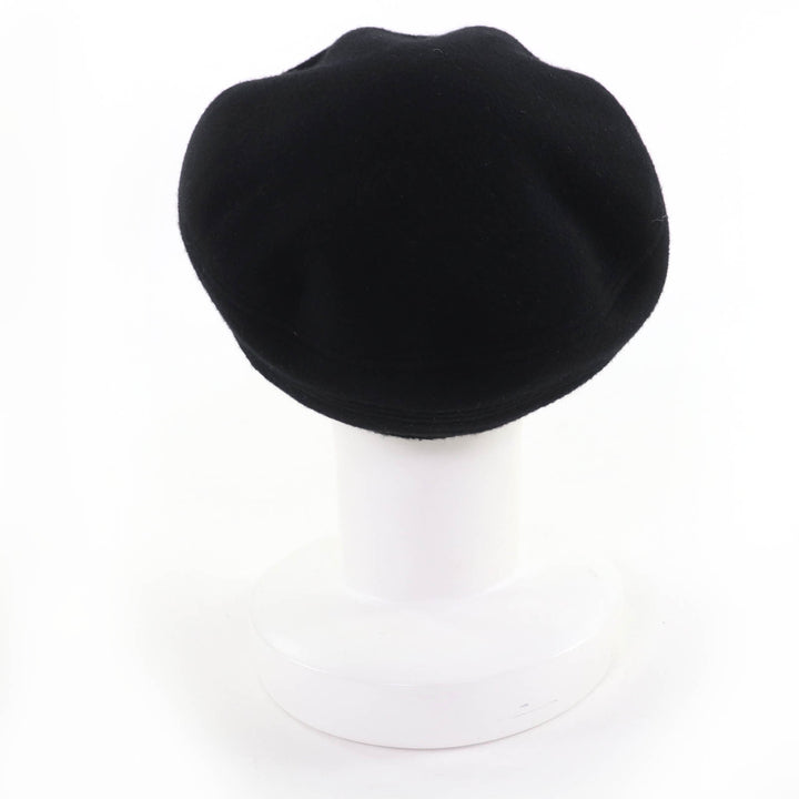 Great HERMES beret Saint Honoré Serie Metal black cashmere Women 57