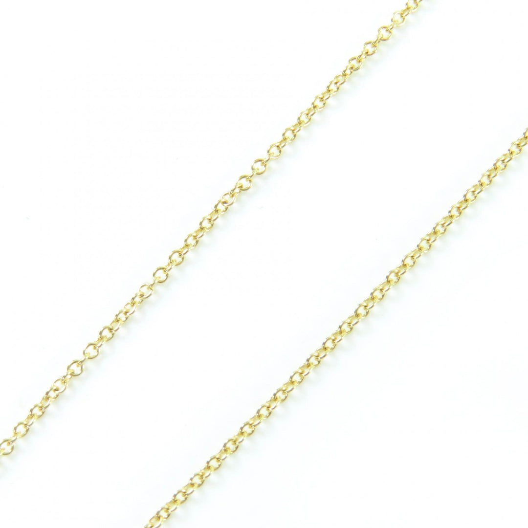 Great TIFFANY&Co. by the Yard Single Diamond Pendant Diamond 0.05ct K18/750(YG)