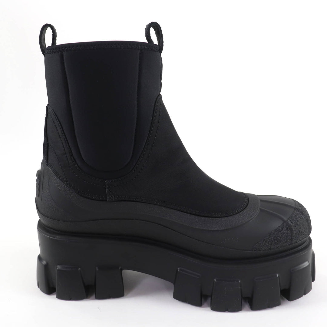 Pristine PRADA Monolith Re-Nylon Triangle logo gabardine boots black 36.5 1T933M