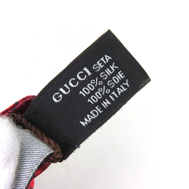 Excellent GUCCI design stole and Butterfly tie, total of 4 pieces silk
