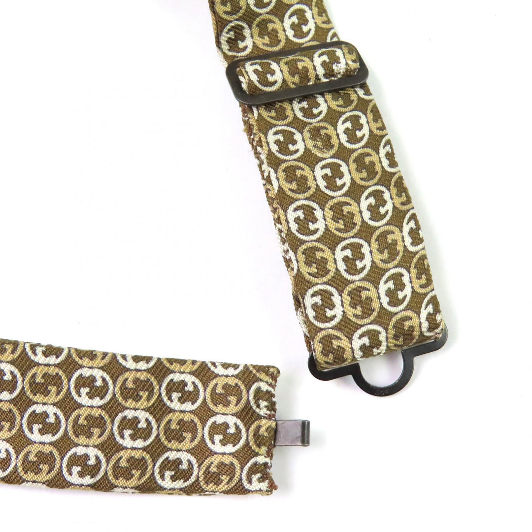 Excellent GUCCI design stole and Butterfly tie, total of 4 pieces silk