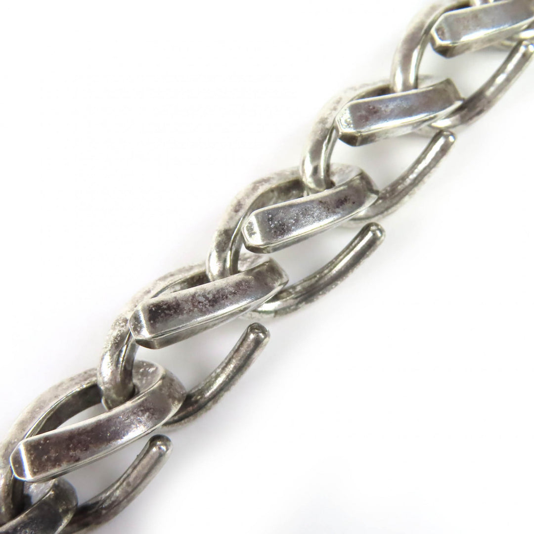Excellent TIFFANY&Co. Forged Large Link Bracelet 16-frame smoked finish 925