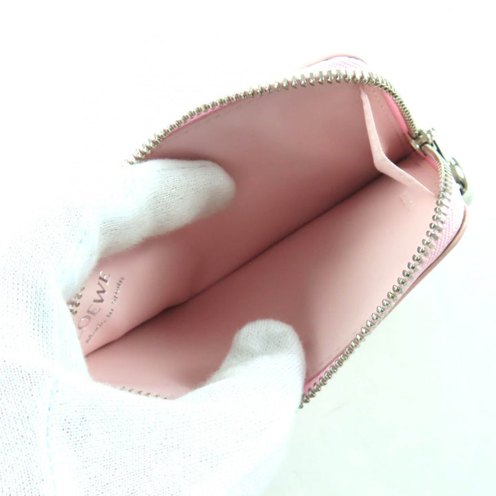 Pristine LOEWE Coin case Pebble Coin Card Holder shiny napa calf CANBZ40X01