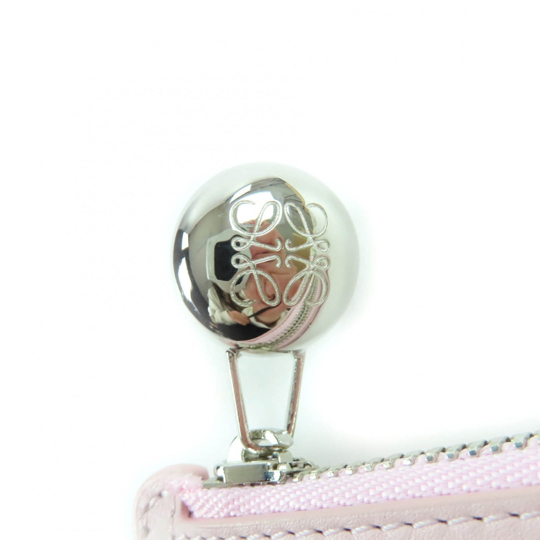 Pristine LOEWE Coin case Pebble Coin Card Holder shiny napa calf CANBZ40X01
