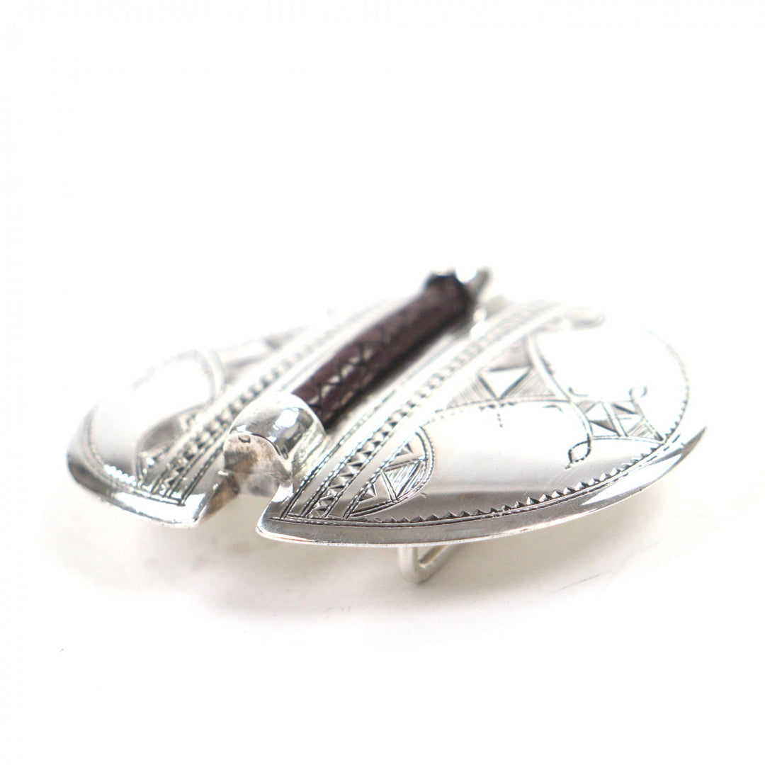 Great HERMES belt Silver 925 mens