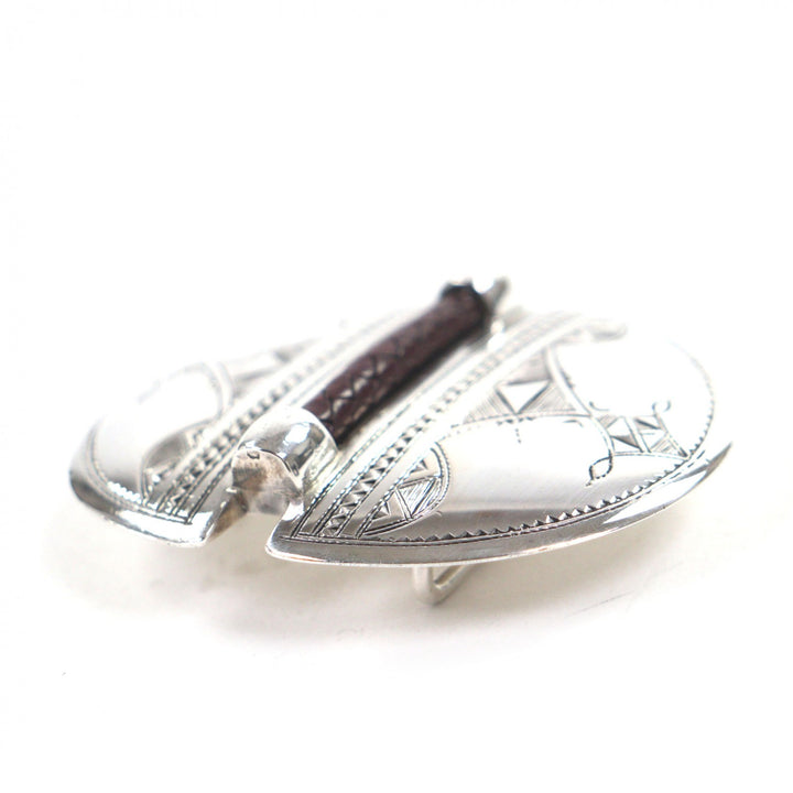Great HERMES belt Silver 925 mens