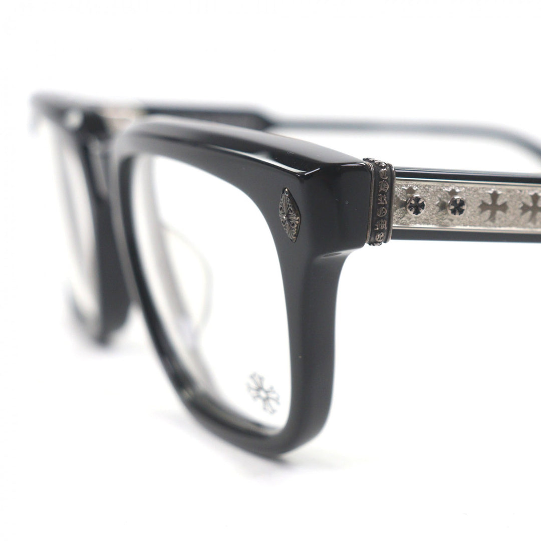 Great CHROME HEARTS Glasses AMBIDIXTROUS CH Plus Wellington black 925 mens