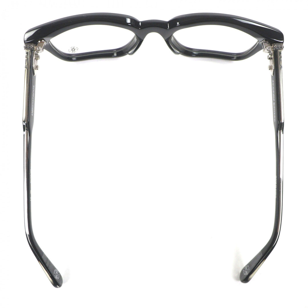 Great CHROME HEARTS Glasses AMBIDIXTROUS CH Plus Wellington black 925 mens