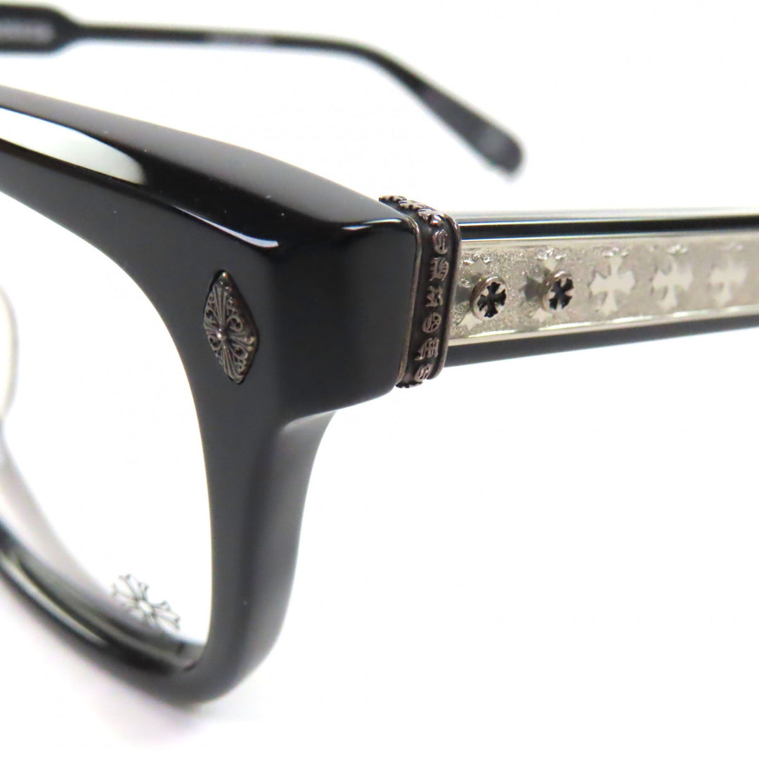 Great CHROME HEARTS Glasses AMBIDIXTROUS CH Plus Wellington black 925 mens