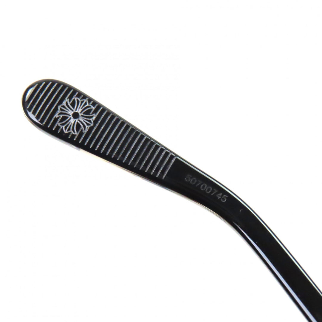 Great CHROME HEARTS Glasses AMBIDIXTROUS CH Plus Wellington black 925 mens