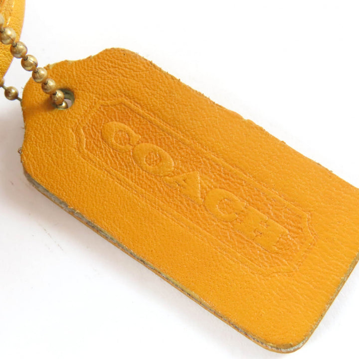 Excellent COACH Rare Color Old Coach Glove Leather One-Shoulder Bag yellow 9047