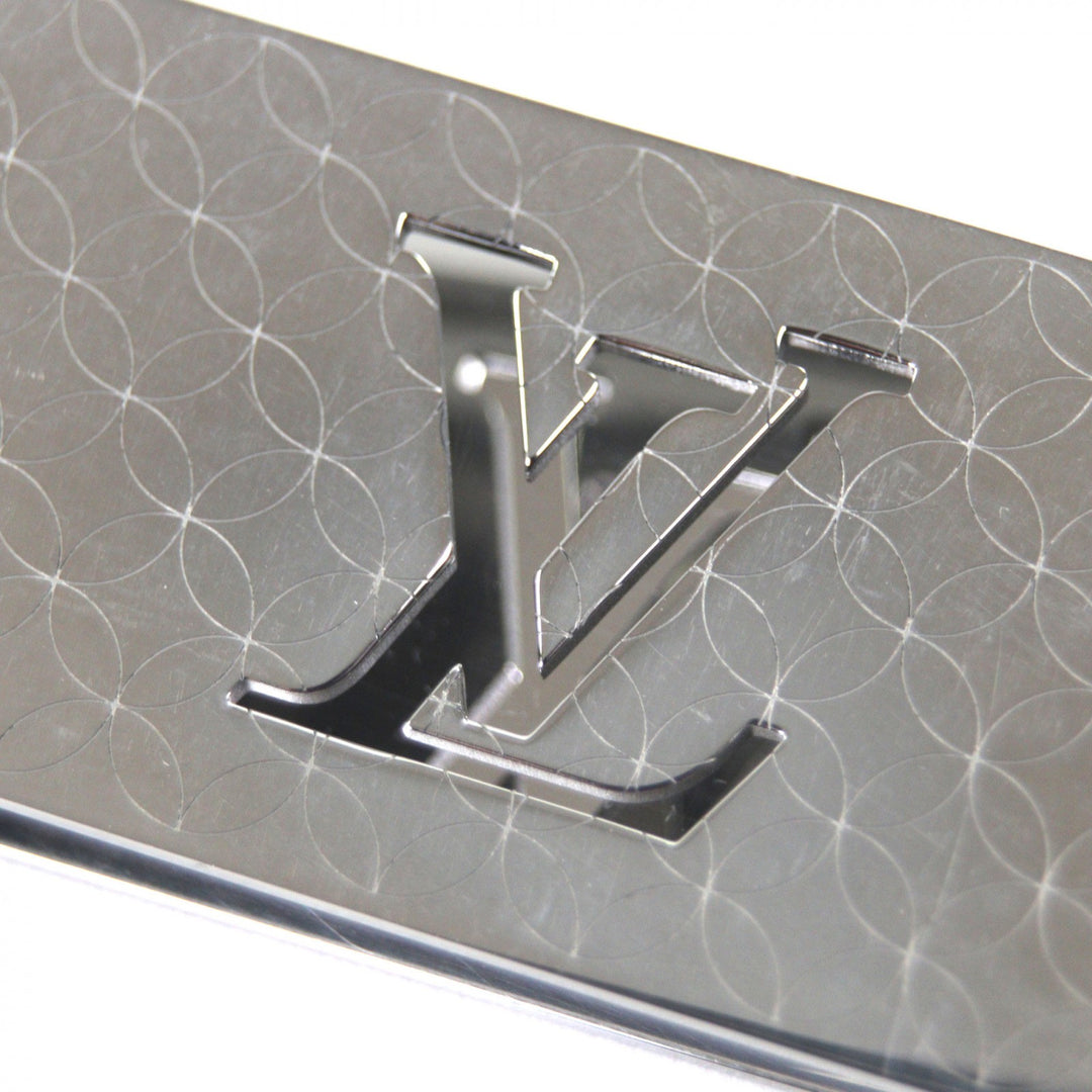 Very Good LOUIS VUITTON Money clip Bill Clip Champs Elysées Silver mens M65041