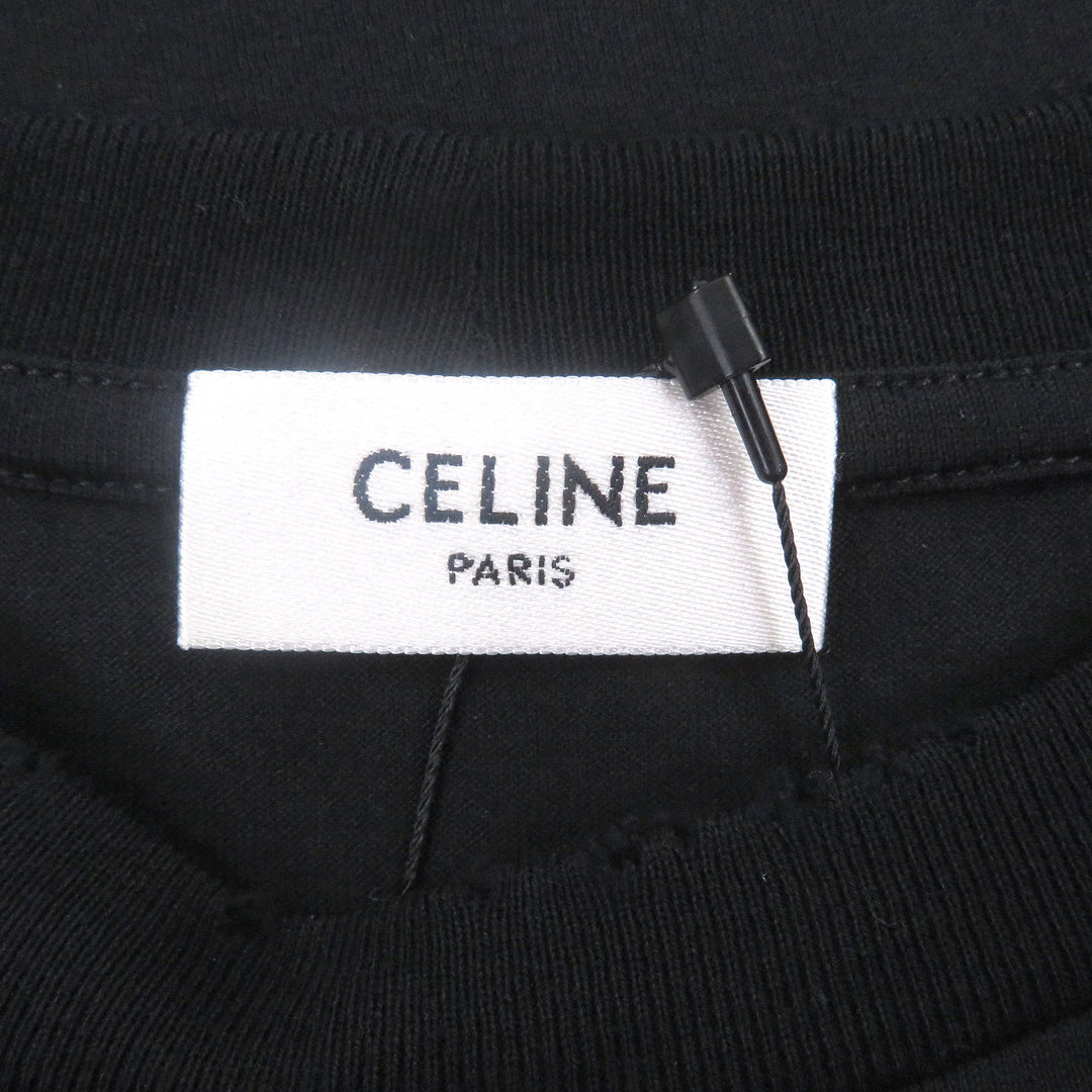 Pristine CELINE Short sleeve T-shirt Dash Snow Distressed Short Sleeve