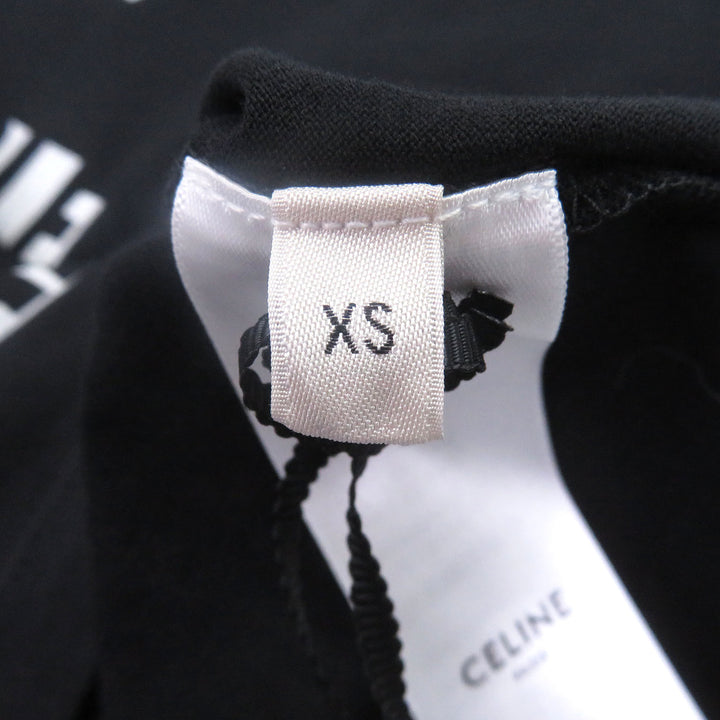 Pristine CELINE Short sleeve T-shirt Dash Snow Distressed Short Sleeve