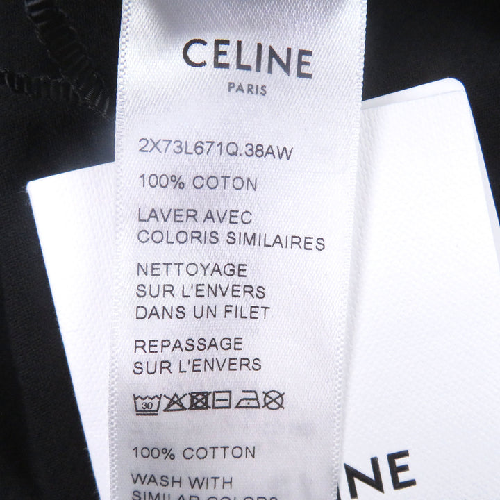 Pristine CELINE Short sleeve T-shirt Dash Snow Distressed Short Sleeve