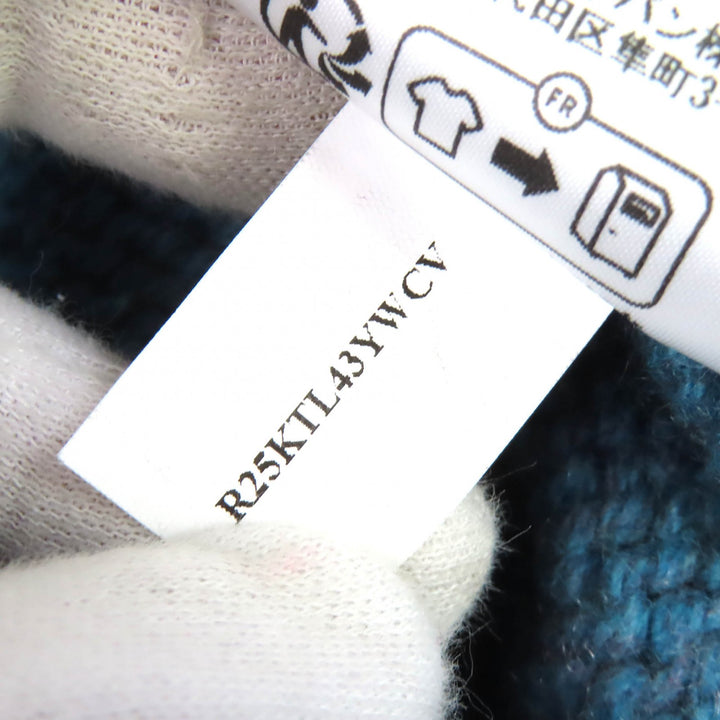 Excellent BERLUTI Turtleneck knit sweater blue cashmere M R25KTL43YWCV