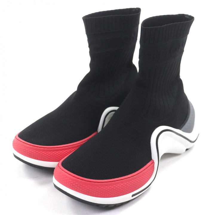 Discounted Great LOUIS VUITTON sneakers socks black fabric mens 41