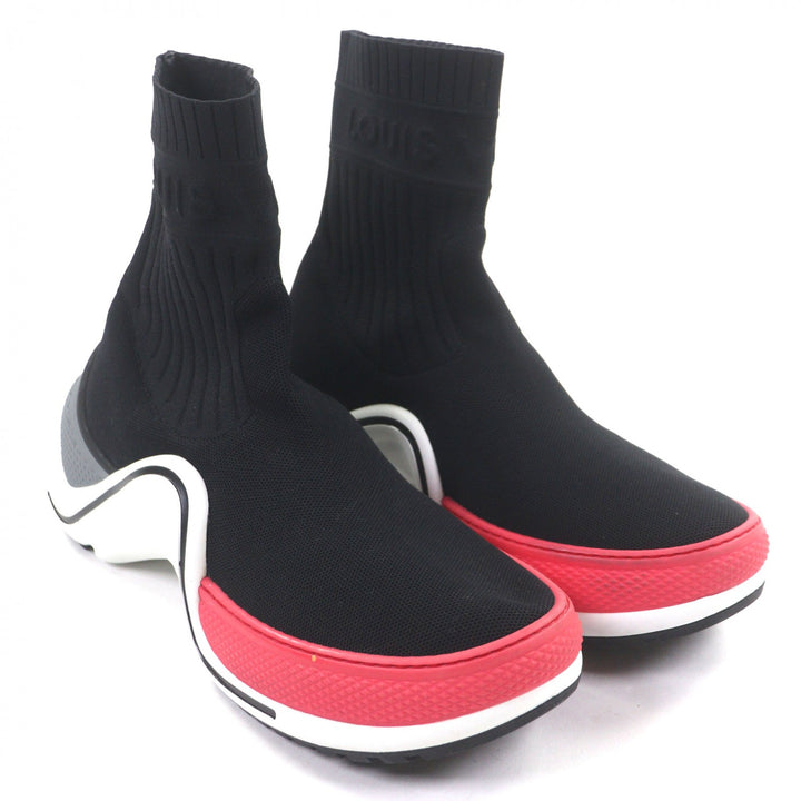 Discounted Great LOUIS VUITTON sneakers socks black fabric mens 41