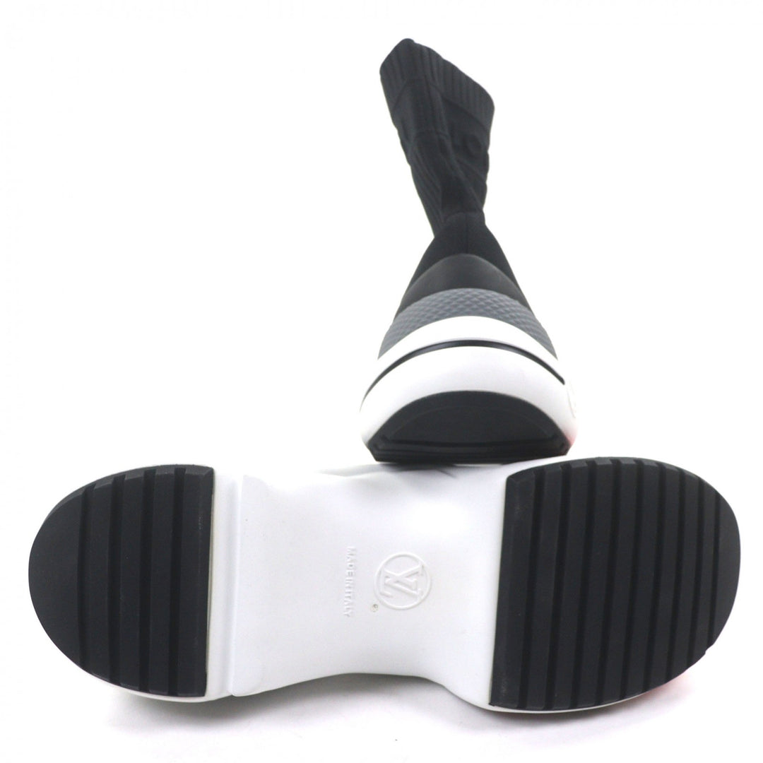 Discounted Great LOUIS VUITTON sneakers socks black fabric mens 41
