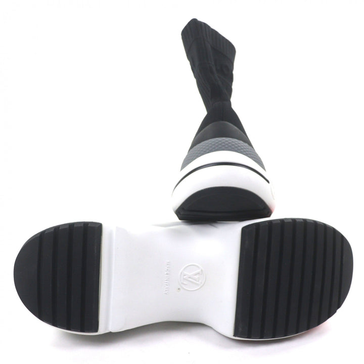 Discounted Great LOUIS VUITTON sneakers socks black fabric mens 41