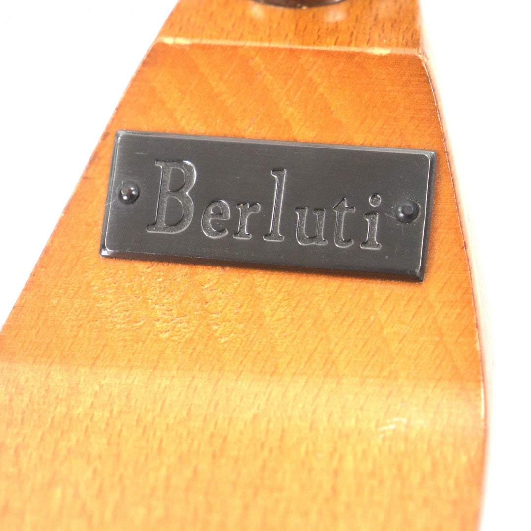 Discounted Great Berluti Logo Metal Shoekeeper Shoe Tree Brown Wood mens 7