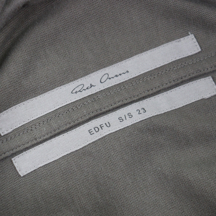 Discounted Great Rick Owens hoodie charcoal cotton mens S RU01C4285