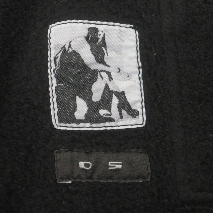 Discounted Great Rick Owens hoodie DRKSHDW Dark Shadow black cotton mens XS DS16F8227