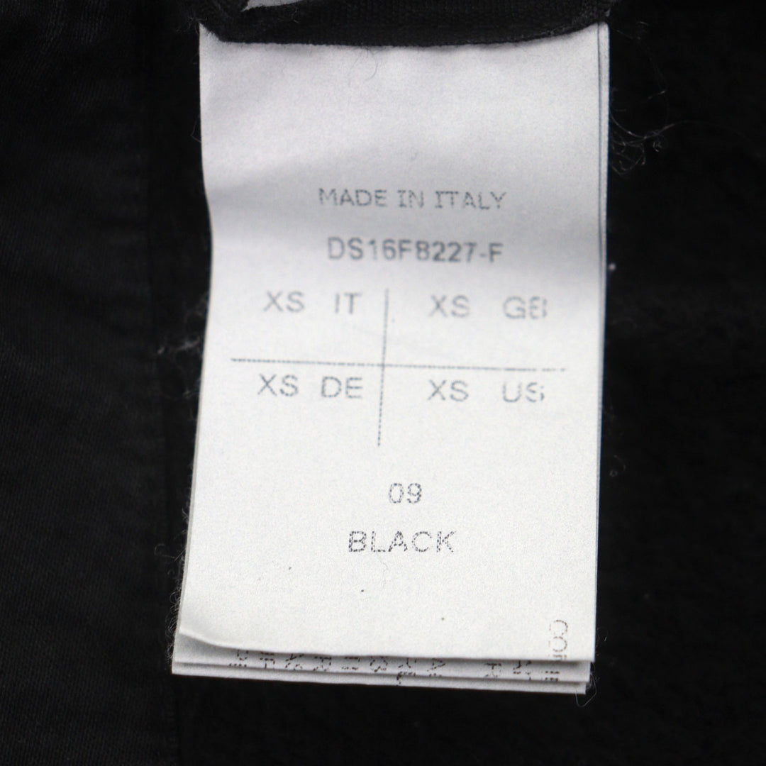 Discounted Great Rick Owens hoodie DRKSHDW Dark Shadow black cotton mens XS DS16F8227