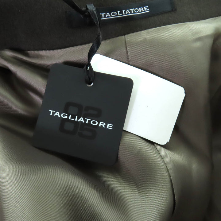 Pristine TAGLIATORE coat DAISY BT Brown wool Women 38