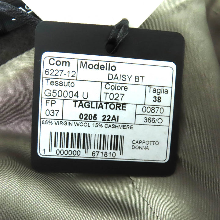 Pristine TAGLIATORE coat DAISY BT Brown wool Women 38