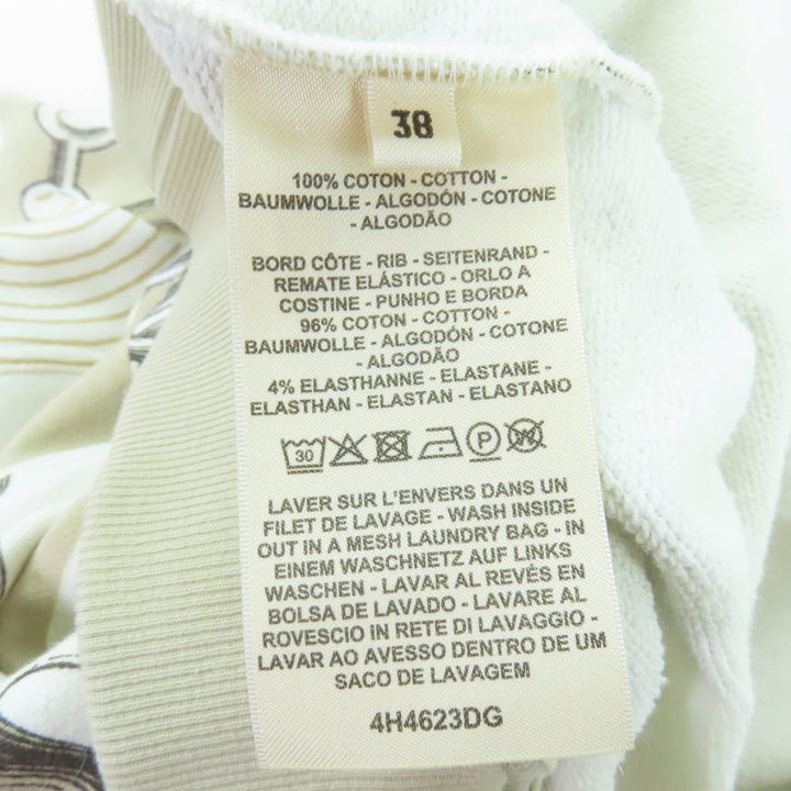 Excellent HERMES sweat Kaleidoscope Effect Beige cotton Women 38 4H4623DG