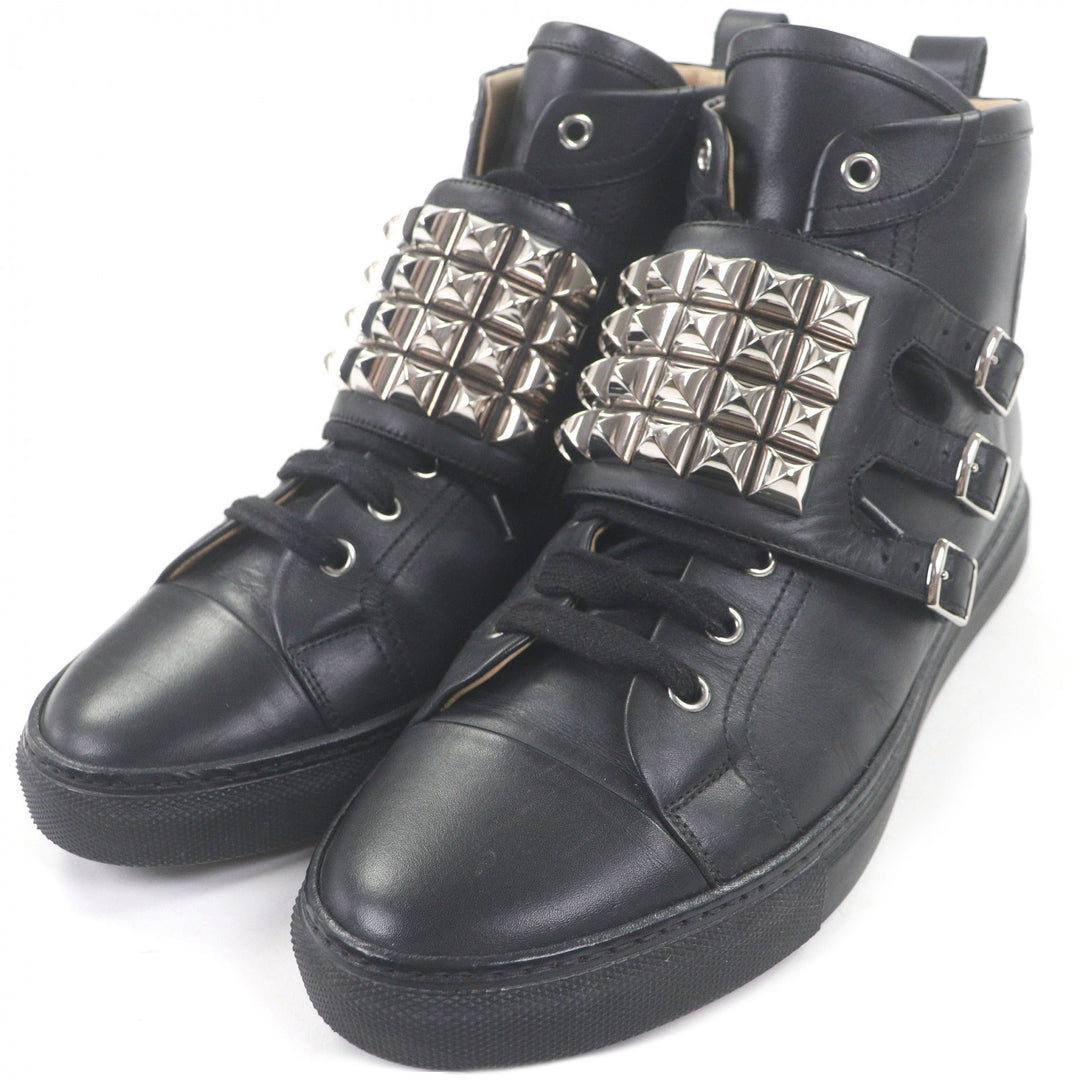 Great HERMES High cut sneakers Lenox Collier de Sian black 41.5