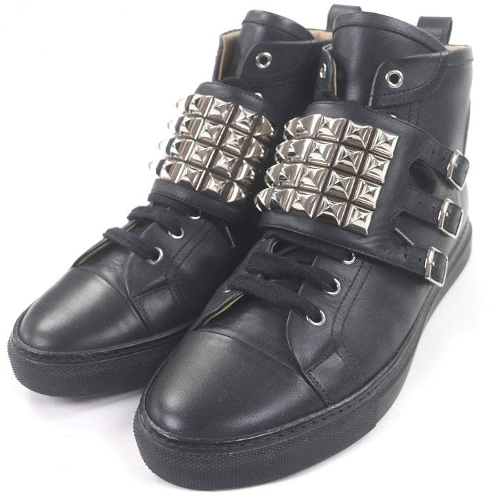 Great HERMES High cut sneakers Lenox Collier de Sian black 41.5