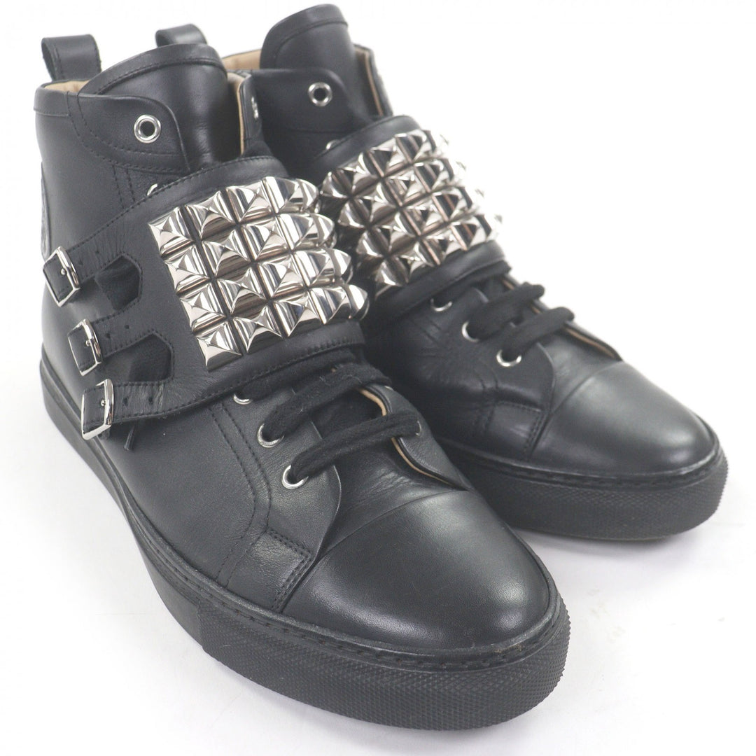 Great HERMES High cut sneakers Lenox Collier de Sian black 41.5